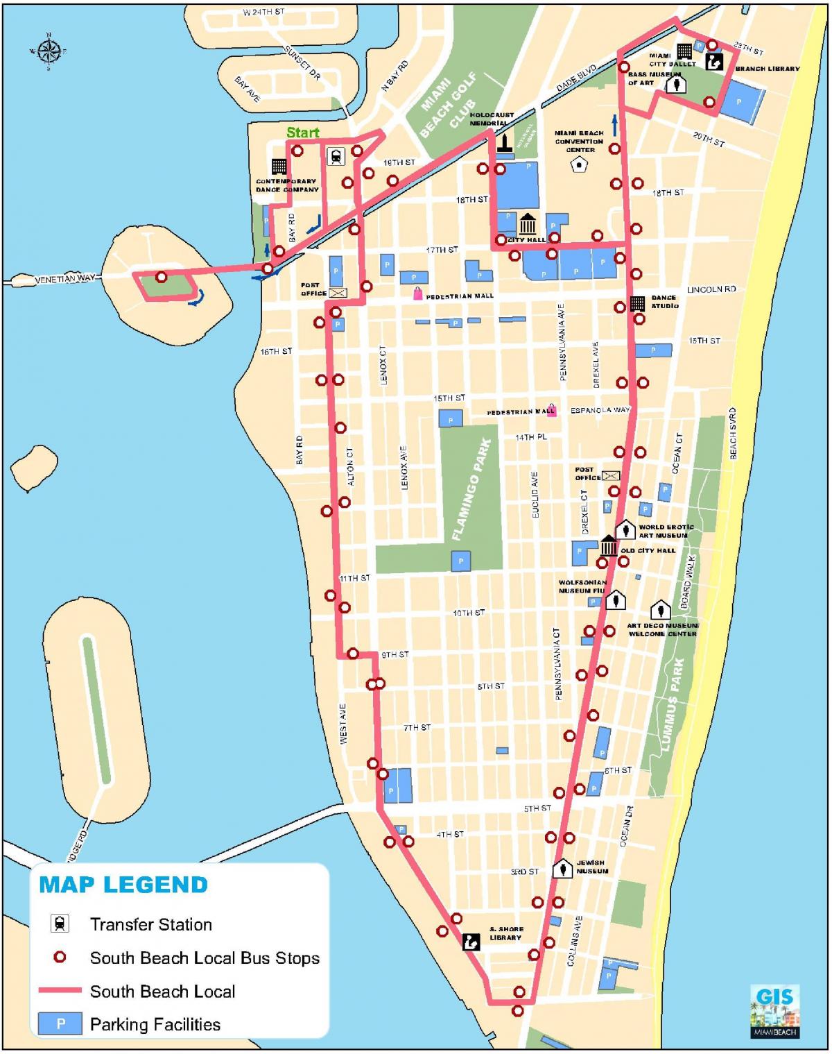 miami karta South beach Miami karta   Karta över south beach Miami (Florida, USA) miami karta